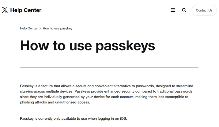 延长苹果维修店铺分享iOS用户如何通过通行密钥(Passkey)登录 
